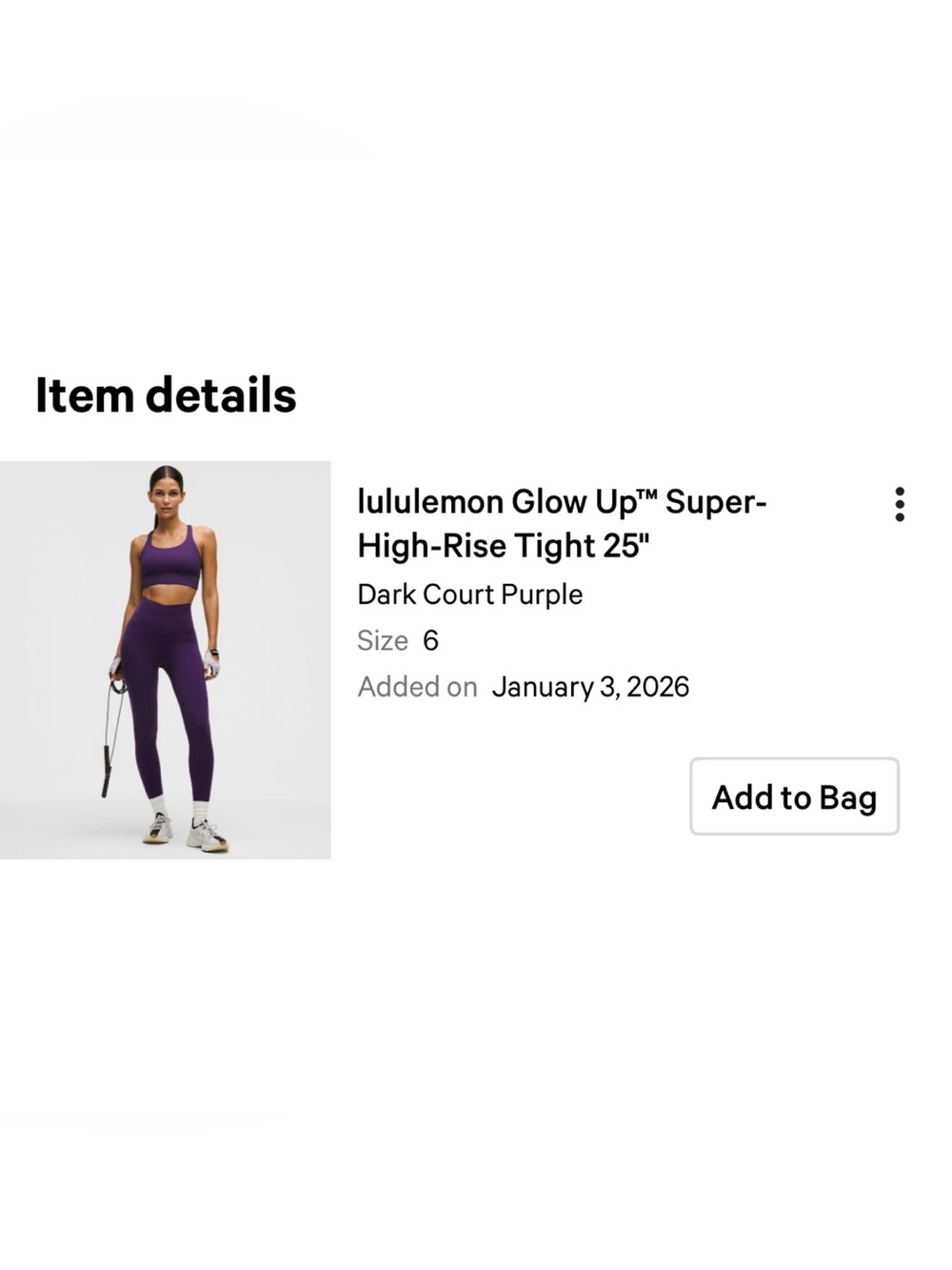 Lululemon Glow Up Super High-Rise Tight “25 - Picture 8 of 8